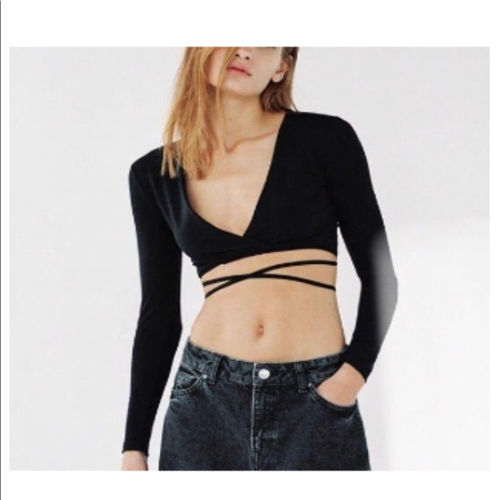 *NWT* Zara Wrap Top